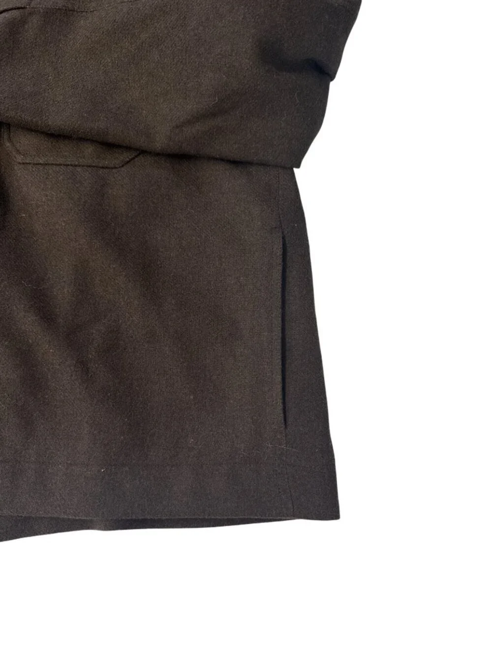 Madewell Mens Patch-Pocket Shirt-Jacket~Size XL~Chocolate Wool Blend NWT L4 14